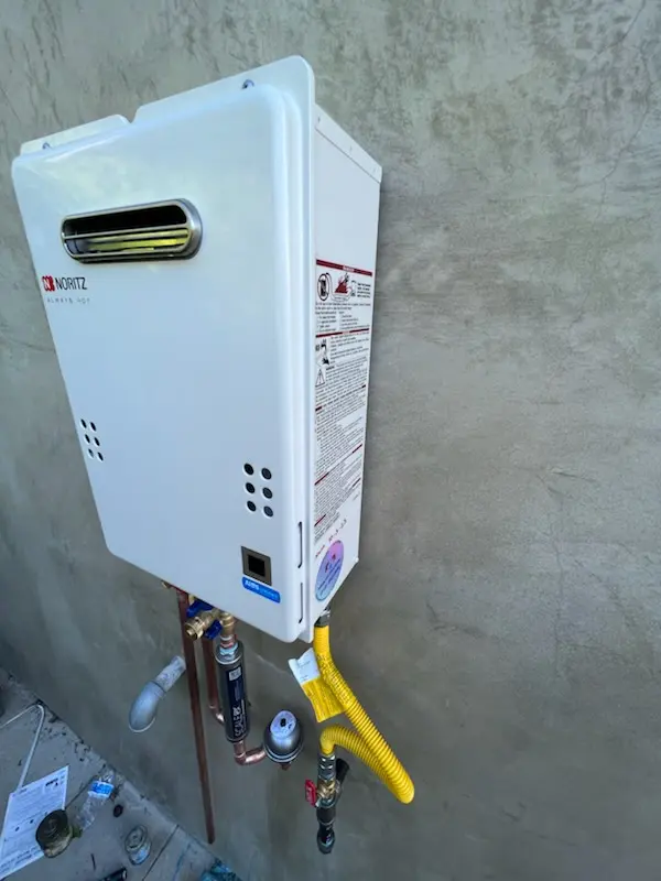 Tankless water heater installation for Treelake homes